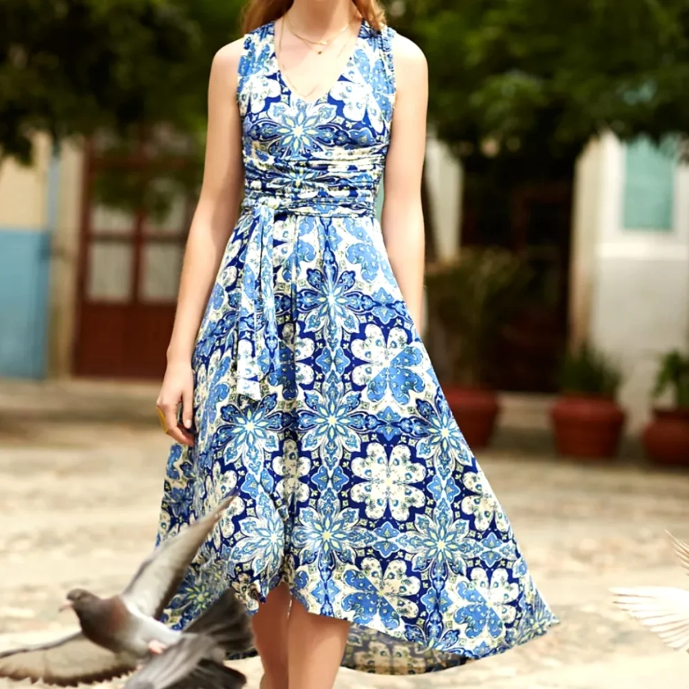 Anthropologie | Vanessa Virginia | Capuchina Maxi Dress | Medallion Paisley | - Picture 3 of 9